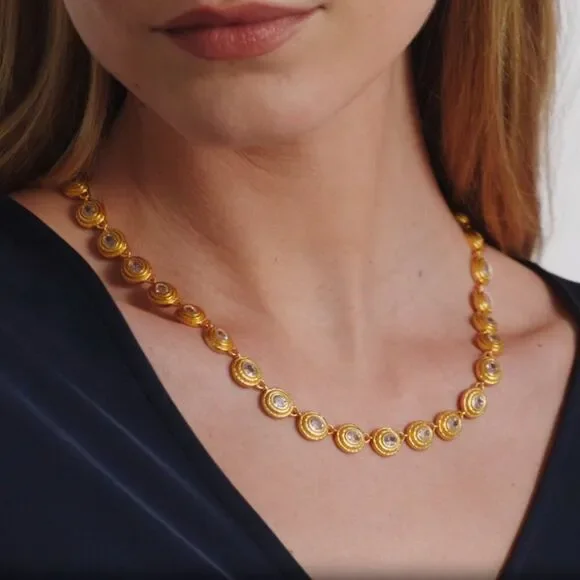 Brand New. $285 Julie Vos Tudor Tennis Necklace